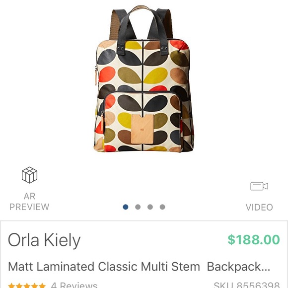 orla kiely multi stem backpack